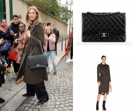 Star Style on X: Karlie Kloss wearing Chanel Jumbo Flap Bag and