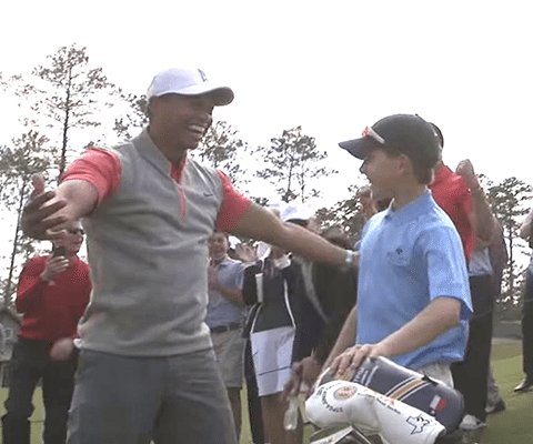 HappyPartners_'s tweet image. How a clip of @TigerWoods watching 11-year-old hit a hole-in-one went viral bit.ly/1RPjPnX @toddlongwell1