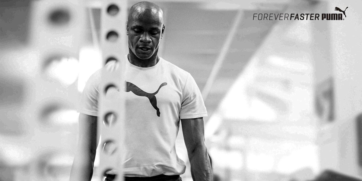 PUMATraining's tweet image. Sprinter @officialasafa is in full-on training mode.