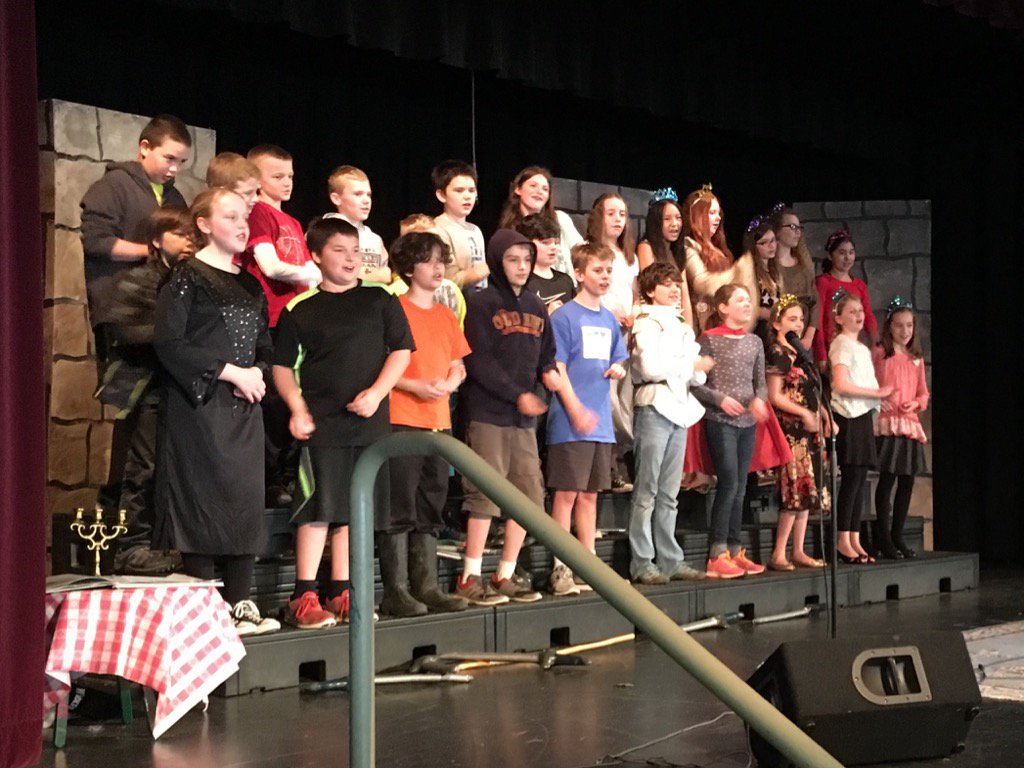 Ms. Zimmer's class performing the critically acclaimed Joust!