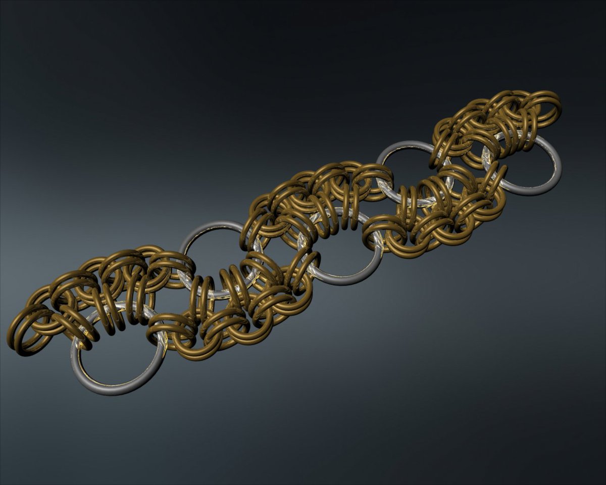 chainmail101's tweet photo. New #SteppingStones computer generated #tutorial at https://t.co/zF8Bt242Lf
#chainmail #maille #weaves #chainmail101 https://t.co/XtQTN5oyUD