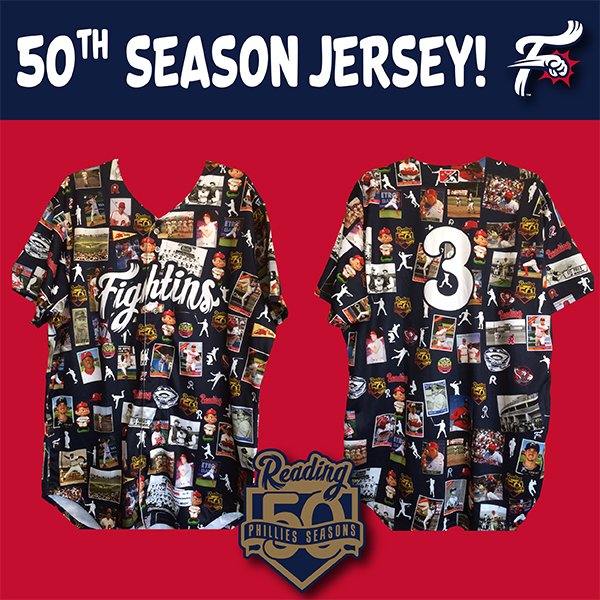 Reading Fightin Phils on X: FIRST LOOK: Check out this season 50 Phillies  Seasons Jersey. They just arrived this afternoon!   / X