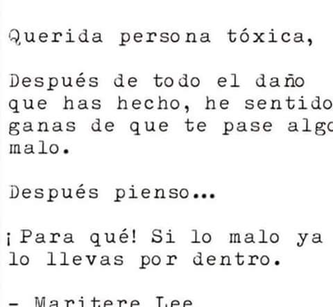 MissMoonvzla's tweet photo. Dear toxic person! https://t.co/rZoFtHoSPe