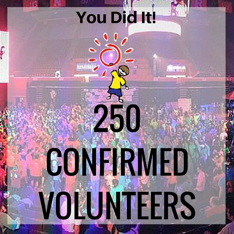 You did it Rutgers! Thanks to everyone who registered to volunteer, check your emails later this week for more info!