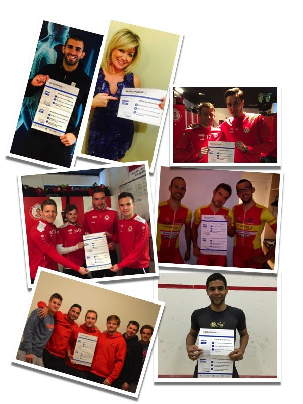 #voetball #fiets #judo #lied #squash Alle steunen osteopathie ! En u ? miniurl.be/r-12s9