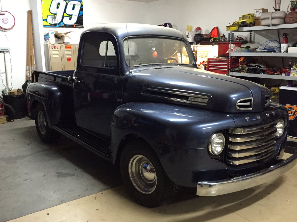 bluessherpa's tweet photo. 11 years and 4 months later my 49 is finished! #garageprojects #fordtrucks https://t.co/My1PtgBqSB