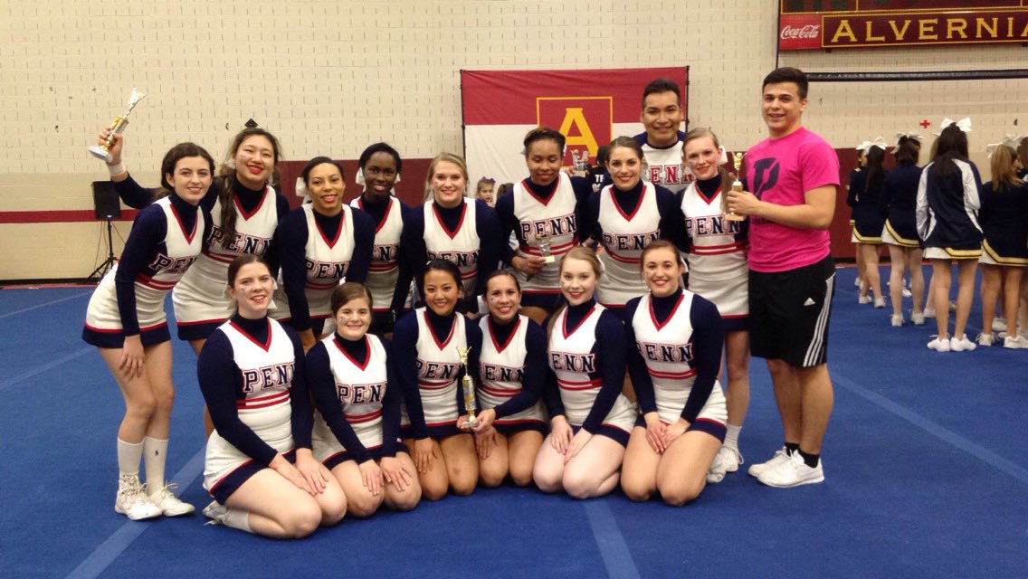 Penn_Cheer's tweet photo. 1st place trophy, 2nd and 3rd in jump contest & 1st and 3rd in lib contest.. Not too shabby #penncheer https://t.co/5iwnd6kOcD