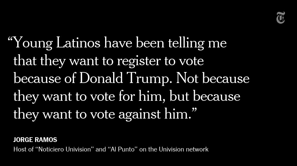 nytimes's tweet photo. Jorge Ramos thinks Latinos are the key to the White House https://t.co/I7ezhOcU5L https://t.co/ew2N6IbSPj