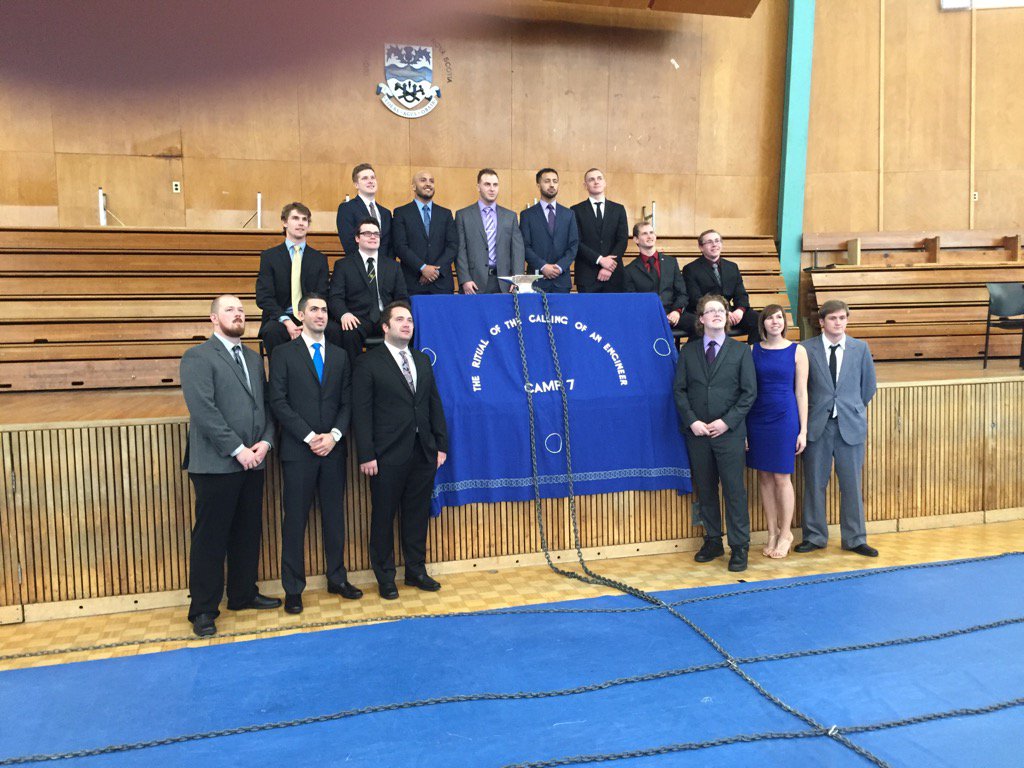 DalGeoProf's tweet photo. Congrats to @Civil_Resource students for receiving their iron rings today #miners https://t.co/nI1rr36cLh