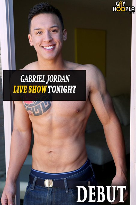 LIVE SHOW DEBUT: Gabriel Jordan https://t.co/A2YMlyLQmz #webcam #gay #firsttime #debut #gayhoopla #chat