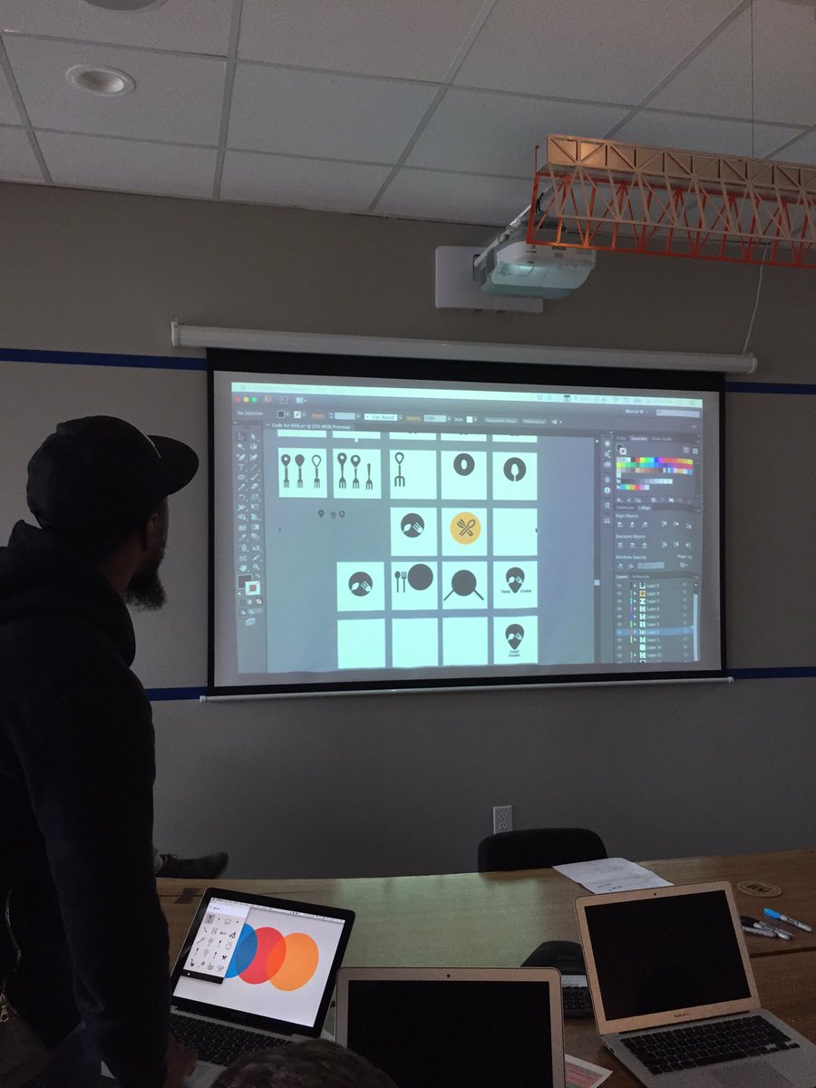 codeforrva's tweet image. Team showing iterations of the food resource guide logo and map pin mark. #CodeAcross @codeforamerica