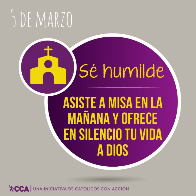 CatolicosAccion's tweet photo. El desafío de este día consiste en ser humilde y reconocer que tu vida sin el no es nada #CuaresmaConAccion https://t.co/Wit0cBoQ7p
