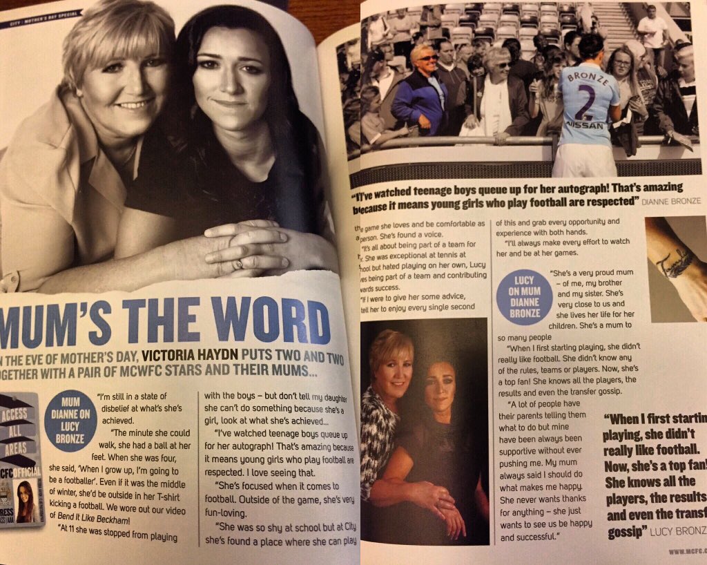 Big big thanks to @VHaydn_MCFC for doing this for Mother's Day, with my mum and me 😄

'Mums the word' 🌺