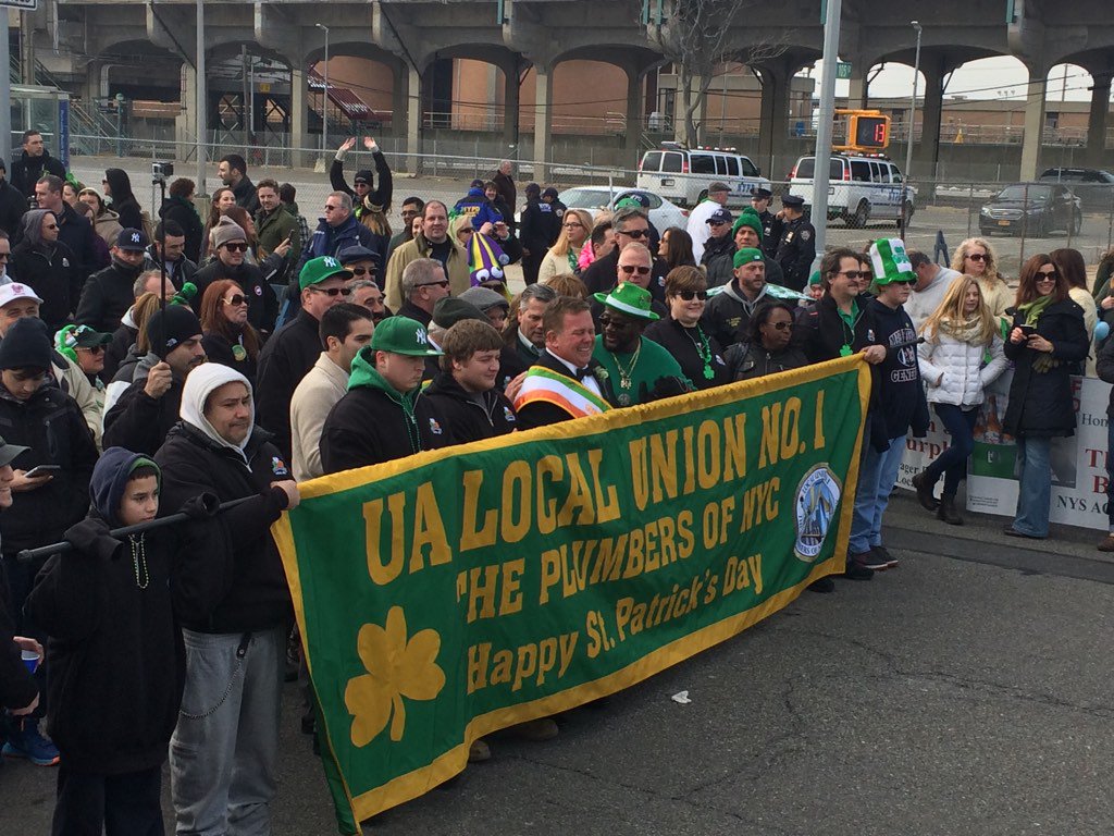 Fantastic day of #IrishPride in Rockaways at Queens Co SPD Parade honouring J J Murphy as GM, C Mathers &amp; T Beirne