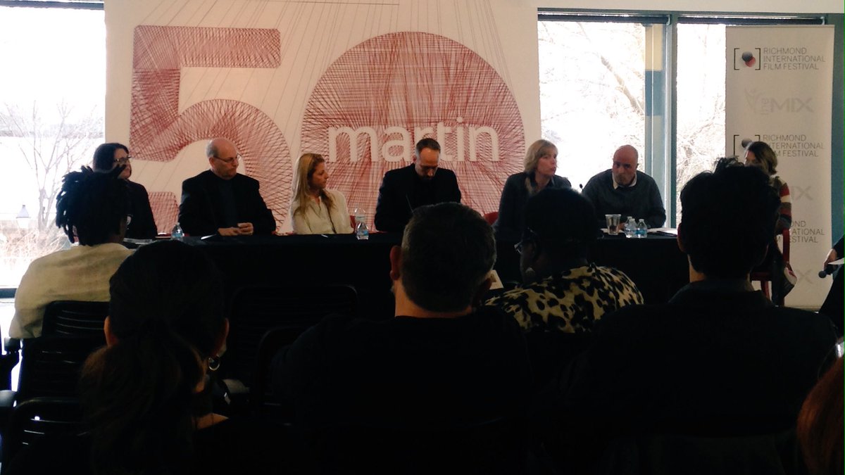 myVPM's tweet photo. When are you inspired to do a project? "When you can't stop thinking about it." FLOW Conference panel @RVAFilmFest https://t.co/TWzx0Wrta1