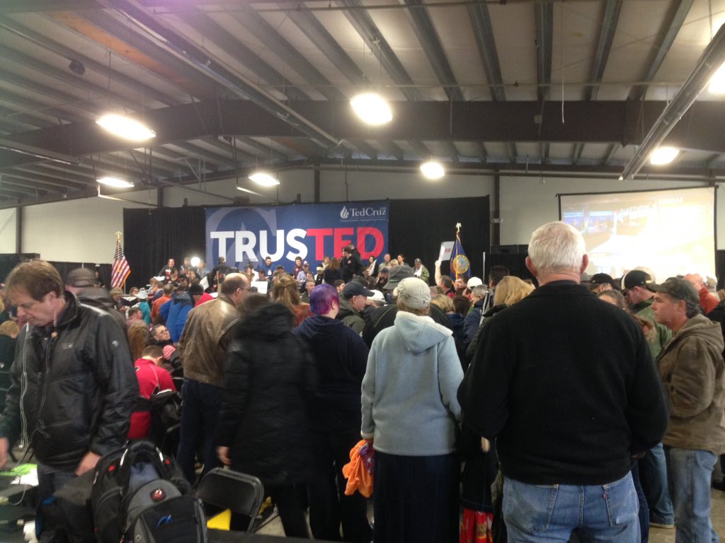 #TedCruz set to appear shortly in #Coeur d'Alene #KootenaiCountyFairgrounds