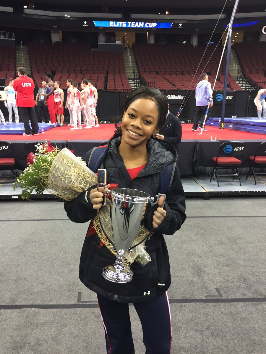 EdzizleMizzle's tweet photo. Shes baaack and coming to #Hartford @XLCenter June 3-5 β@timdaggettnbc: Da #ATTAC2016 Champ! @gabrielledoug https://t.co/uFJU2ZxSl6β