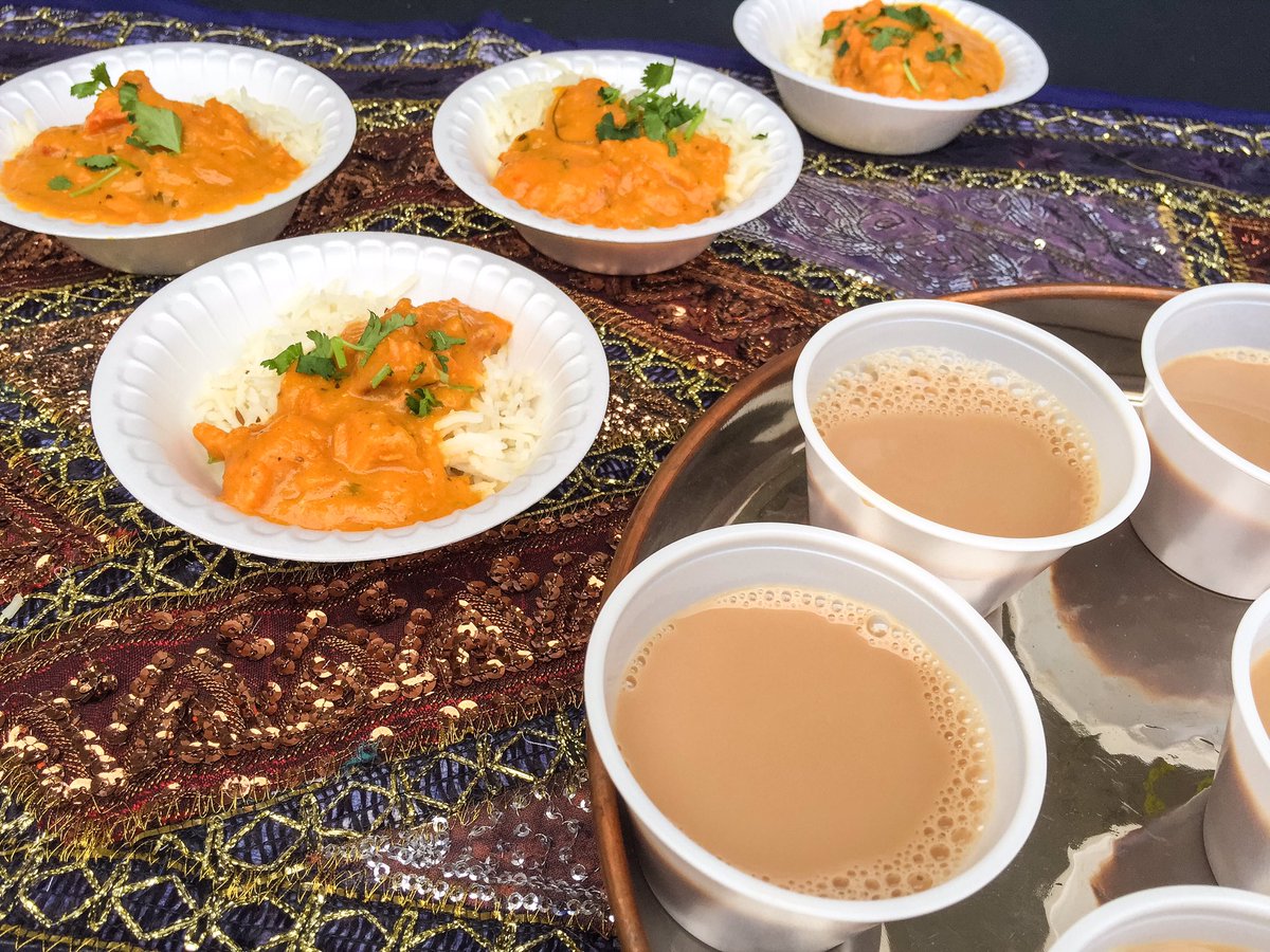 Chicken tikka masala and masala chai from <a href="/The_Dhaba/">The Dhaba</a>. A nice local Indian cuisine addition to #DevouredPHX.