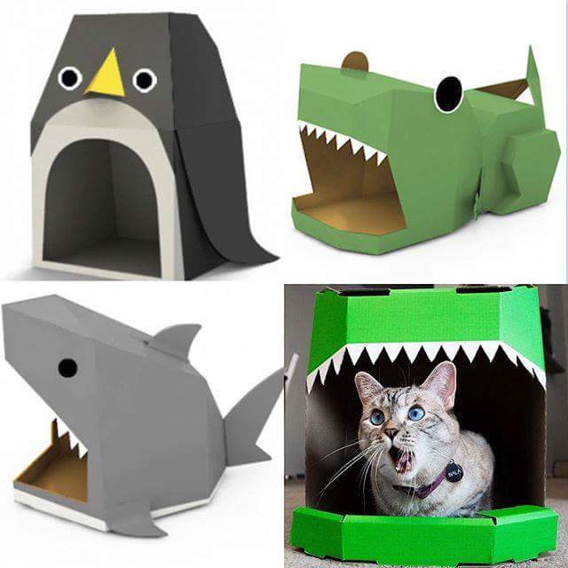 nala_catsof's tweet photo. Nala shark house, penguin house, and TRex house available online! Use coupon code "nalacat" https://t.co/06HrSNBpSU https://t.co/HfpnO8NwCw