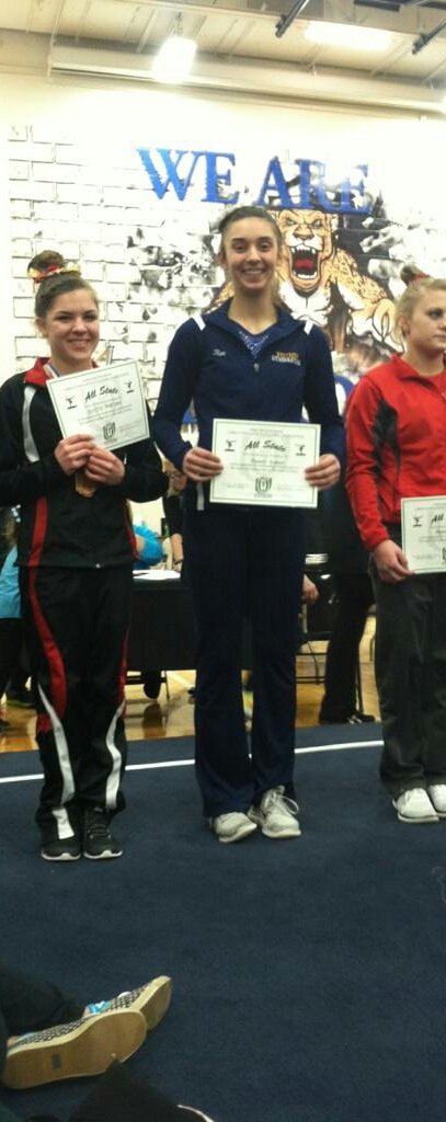 CKoz_WHSgym's tweet photo. Sophomore Rachel Krotzer is All State.....it was a great day for this lady #whsproud https://t.co/GnbiIuBtNK