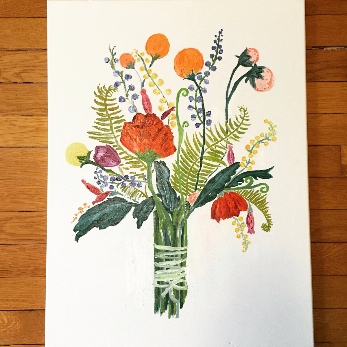 Gingburgh's tweet photo. First time painting with #oil! Smooth as buttah. #art #oilpainting #flowerfiend https://t.co/oSBovbTXi0