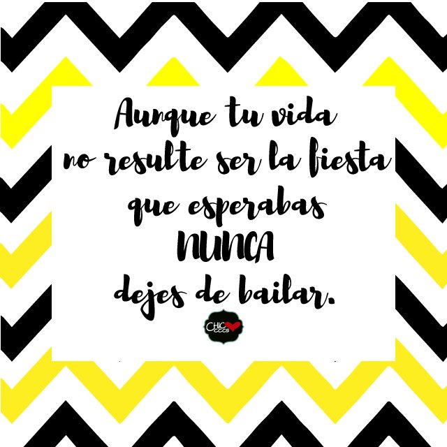 chic_ccs's tweet photo. "Aunque tu vida no resulte ser la fiesta que esperabas, nunca dejes de bailar" https://t.co/Usid5UDSIJ