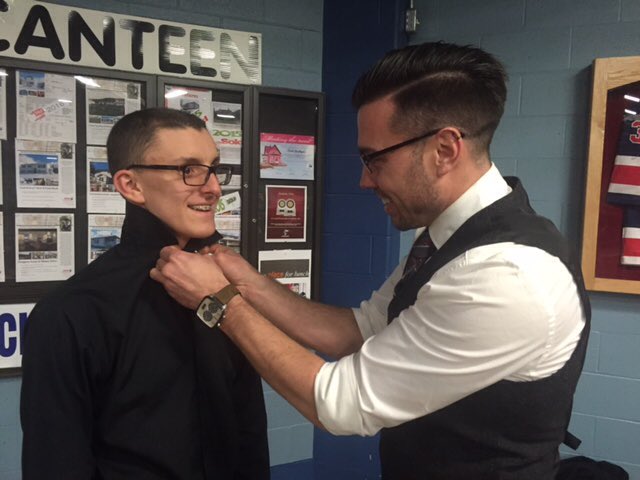 KJBaglole's tweet photo. Getting ready for closing ceremonies and the dance following.  @GLSOCC @cornerbrook2016 @SOOntario https://t.co/jNvbJDel6v