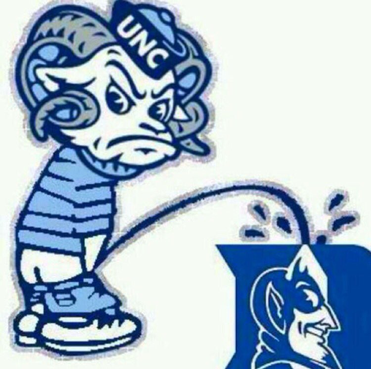 DHill14's tweet photo. How I feel today. #UNCvsDuke #TarHeels #rivalryweek2016 https://t.co/gOpZqZ0d7Q