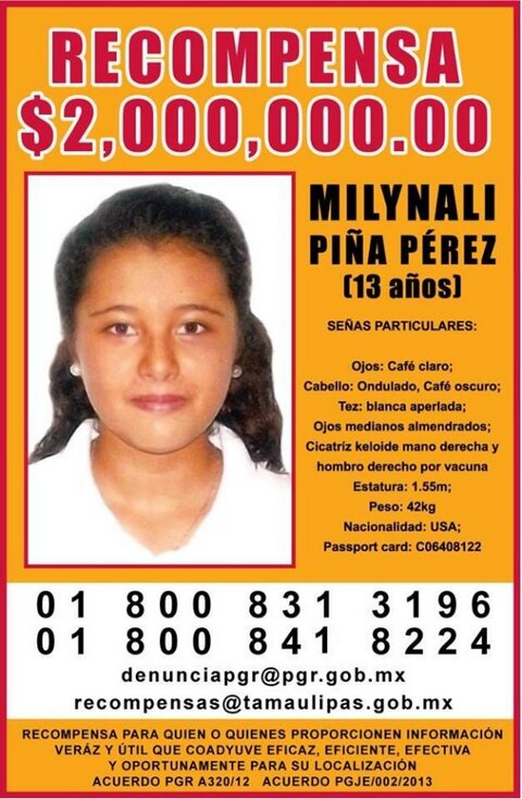#Tebuscamos Milynali Piña Pérez 14/8/12 #CdMante #Tamps #Tamaulipas  #Reynosa  <a href="/BosniaSarajevo/">Bosnia</a>