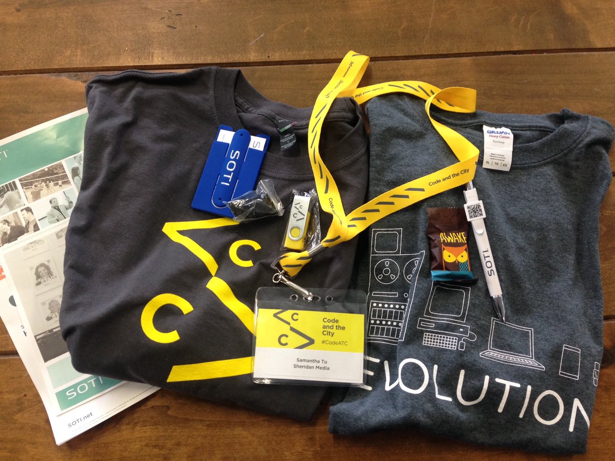 samanthamtu's tweet image. Lovin my job, work perks: going to tech x design events + free ish #CodeATC #SCL