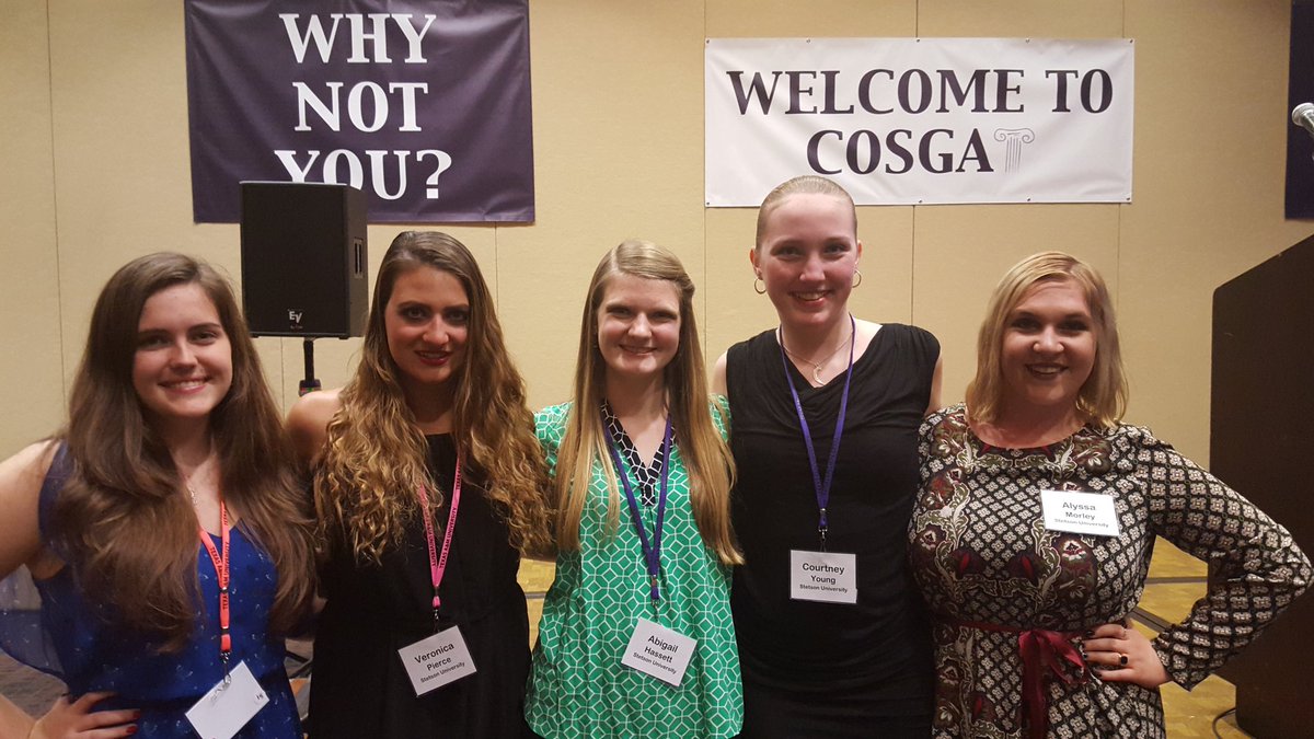 StetsonSGA's tweet photo. First night at #COSGA2016 , at Texas A&amp;M where your Stetson SGA is #workingforyou. https://t.co/4JkefjFaxq