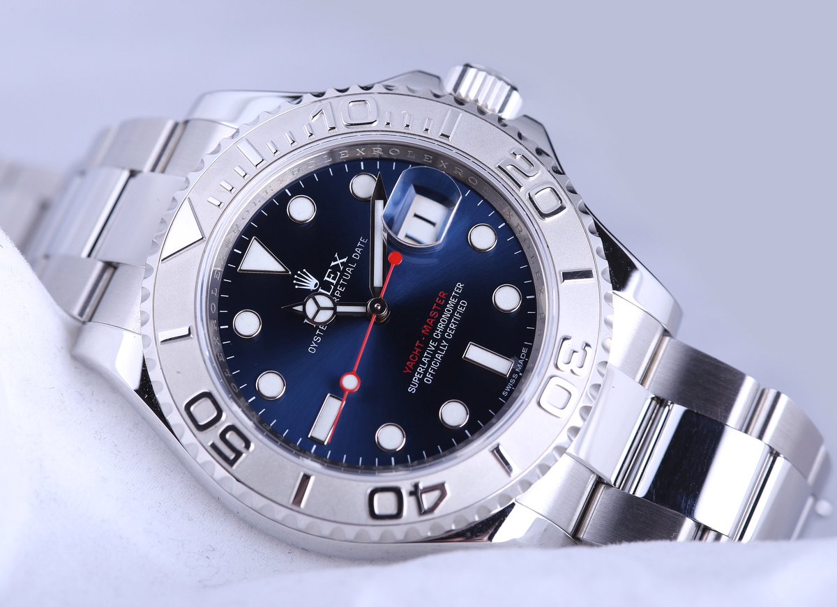 elevenjames's tweet photo. The blue dial on this @rolex #yachmaster... 
#Rolex #rolexyachtmaster #rolesium #116622 #watches #wotd https://t.co/hHMPr2HA9e