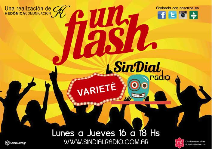 UnFlashVariete's tweet photo. ¡Estamos totalmente de la cabeza!
#UnFlashVarieté!
LUNES 16HS
PC: https://t.co/V4MGCB7lkD
CEL: Tunein-SinDialRadio. https://t.co/Yw3craY7tk