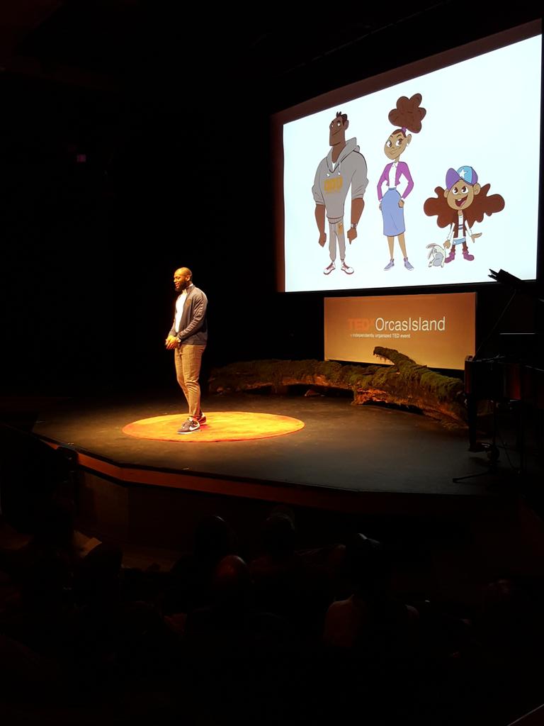 TEDxOrcasIsland's tweet photo. Being an athlete - it's what we do, not who we are! #martelusbennett #TEDxOrcasIsland #TEDxOI https://t.co/kvwXqmcGl5