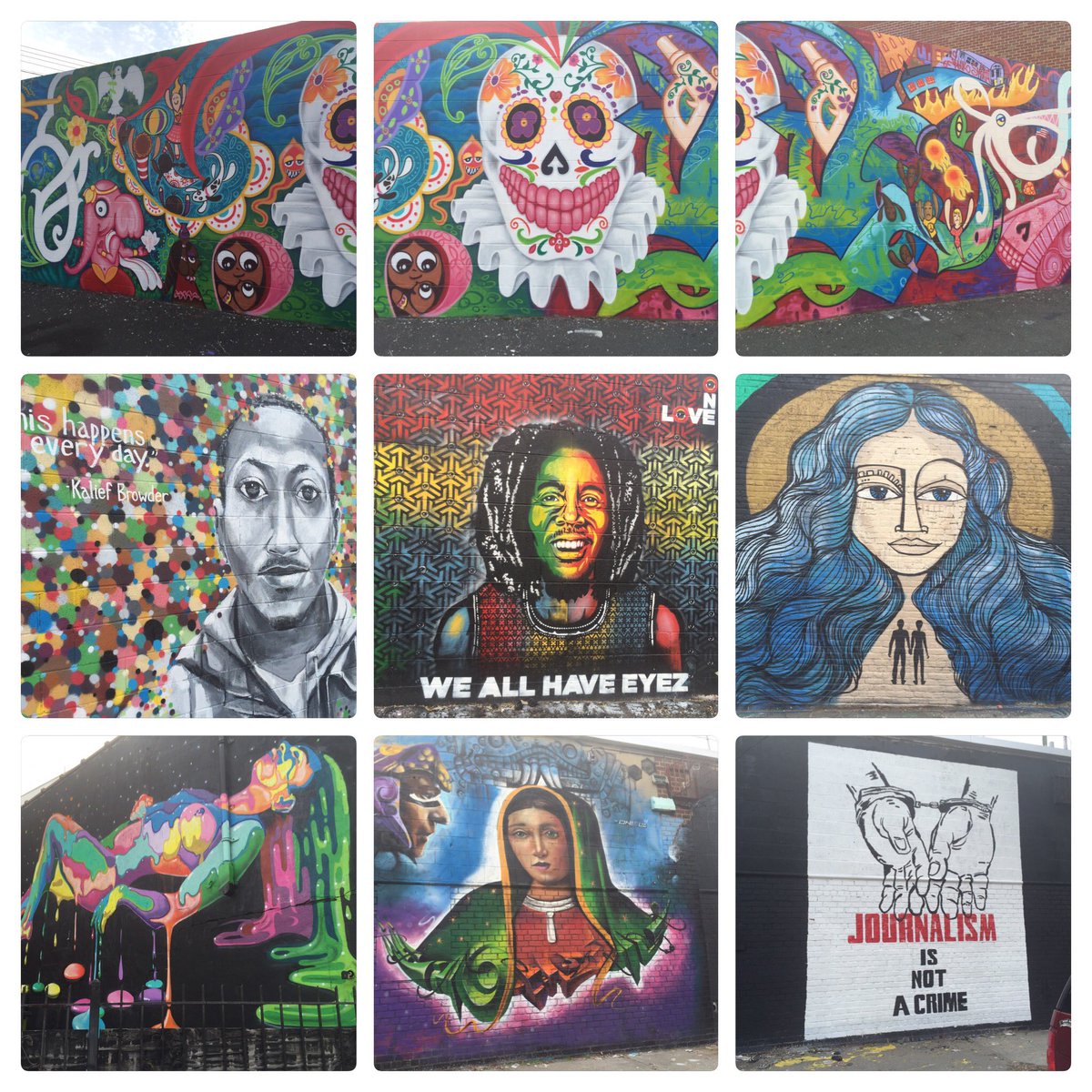 floresscorpio's tweet photo. From today's #walkabout #queens #astoria #queensside #Murals https://t.co/h6ujAKismK