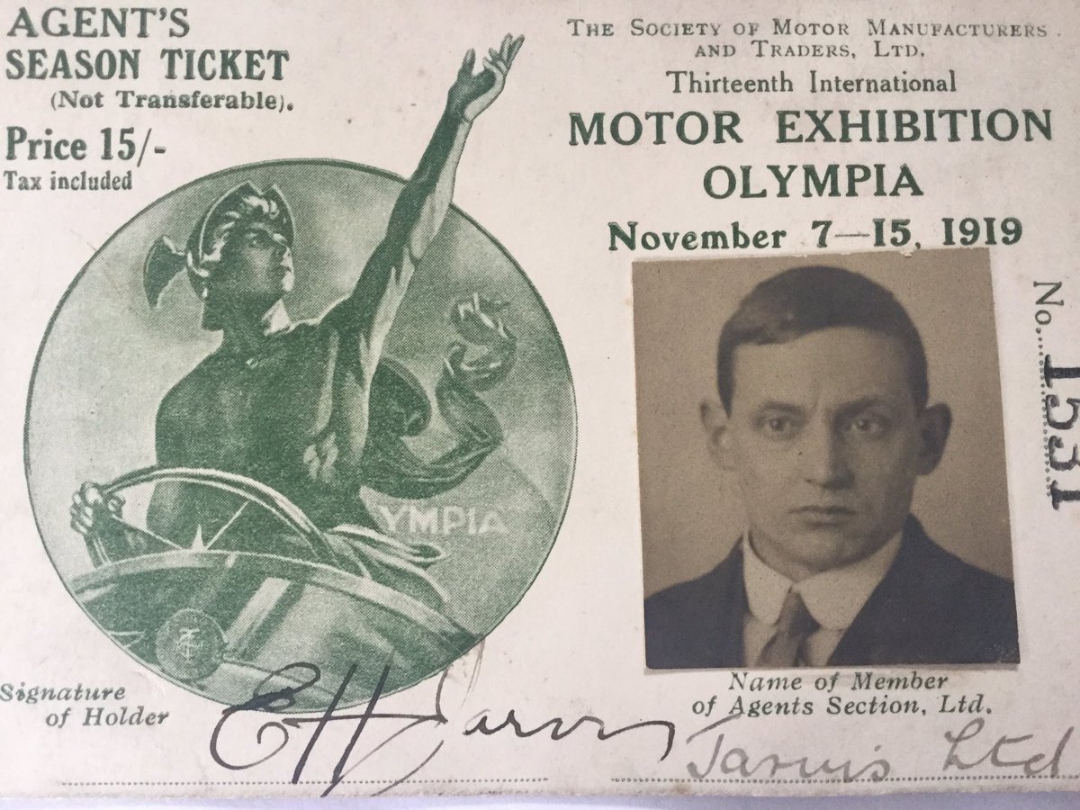 AscotStone's tweet image. Found in family memorabilia from #MotorShow 1919! #IdealHomeShow @ #Olympia is very close, come find us on #AirBnB!
