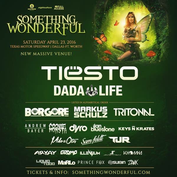 TexasEDMFamily's tweet photo. •RT for a chance to win 1 GA ticket to Something Wonderful. 

•Ends 4/13

•Use promo code TexasEDMFamily to save 💰💰 https://t.co/4SHcTz4Xpn