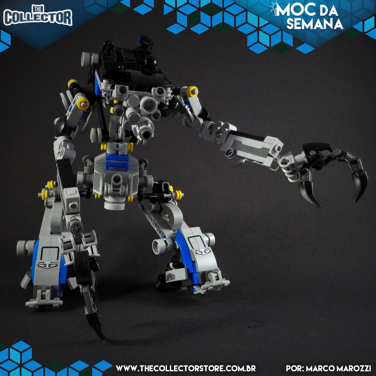 Este é o Crowdkiller II Mech, de Marco Marozzi! Mais leve, mais rápido, ele é no estilo “ataque, corte e corra”!