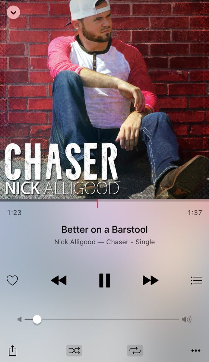 My new FAVORITE song 🎶💕🎶💕 "better on a barstool" by @Nick_Alligood