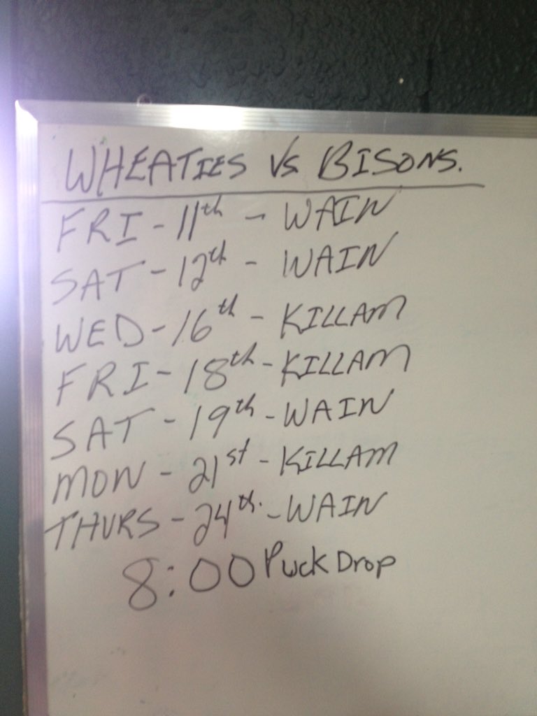 Wheaties vs Bisons for the NEAJBHL Cup!!