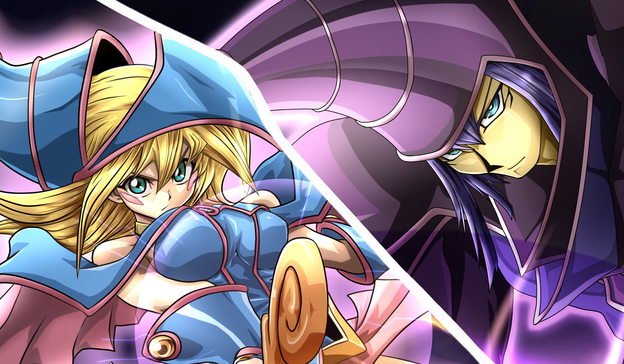 ブラックマジシャンガール　原作イラスト　クオシク 遊戯】ブラック・マジシャン・ガール(通常イラスト)【クォーター