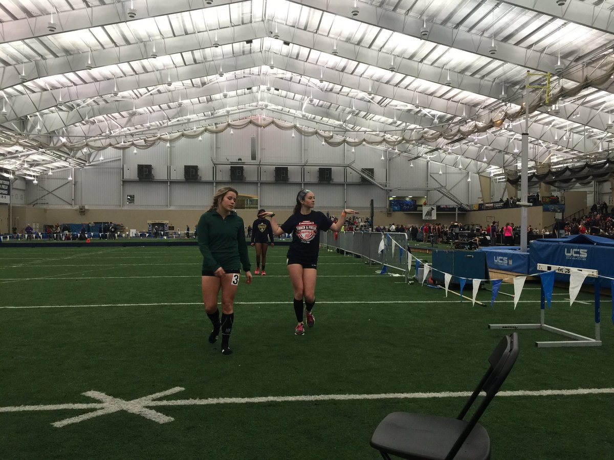WBCoachWallace's tweet photo. WB Lady Warriors getting ready for the 4x400m finals @ the OATCC Indoor State Championships!! #WBtrack https://t.co/w6uvPD15zq