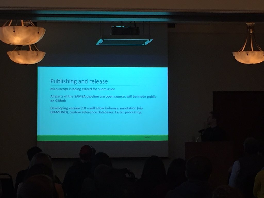 yggdrasil13751's tweet image. SAMSA v2.0 will allow in house annotations, run faster.... #goSam! #metatranscriptomics #BiotechRetreat