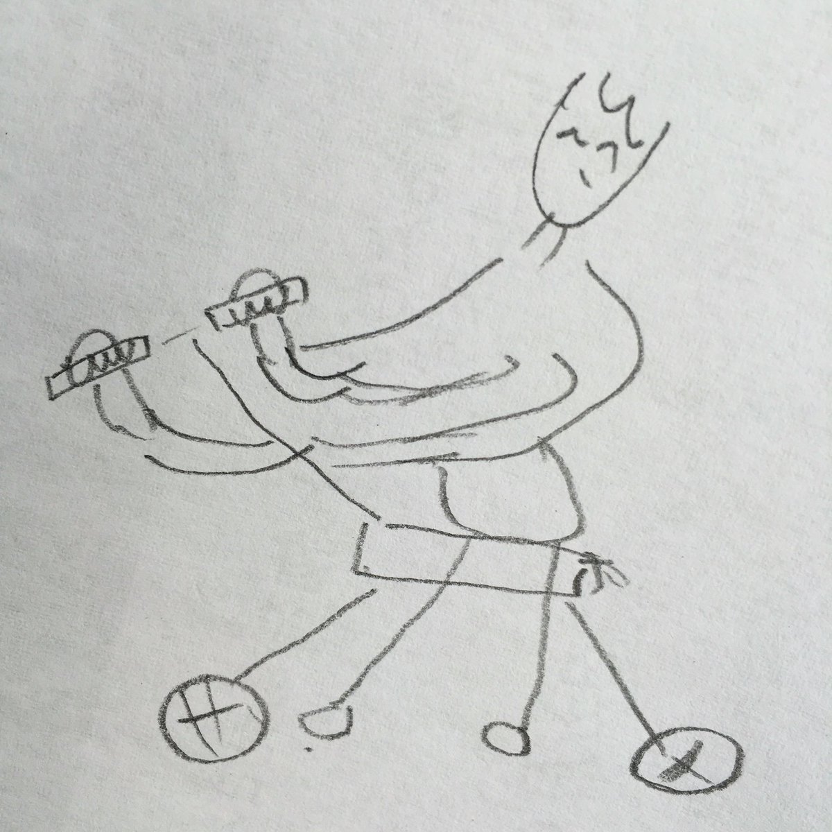 Madogiwa 絵心ない芸人の気持ちが分かる姉が描いた自転車に乗る人の絵がこちらです T Co Sxbr4vzvqb Twitter