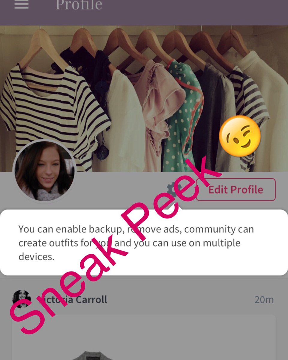 purepleapp's tweet photo. Sneak peek to an awesome new update! #purepleapp #closetorganizer #outfitplanner https://t.co/l1AS5x0PP5