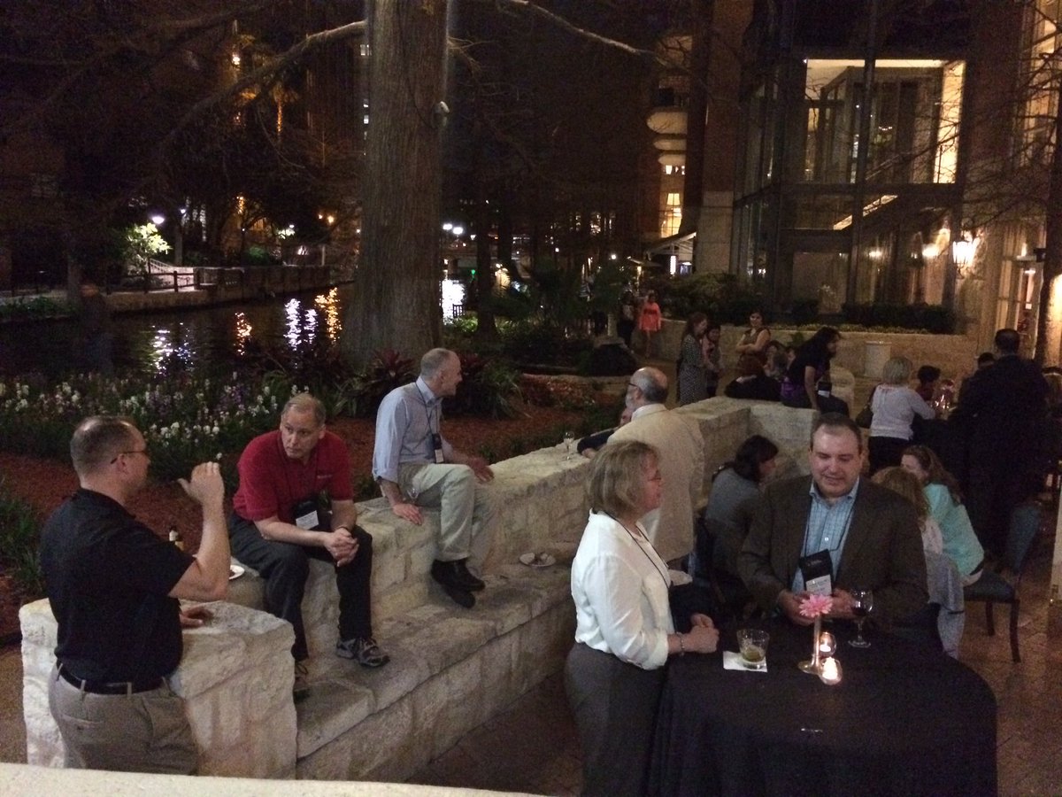 Program directors hanging out on the #riverwalk #apccmpd2016