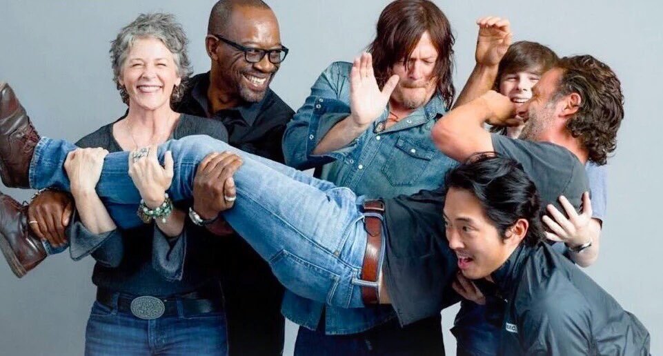 Actors that get along on &amp; off the set. Produce the best T.V Shows. Just saying. #TheWalkingDead #TWDFamily