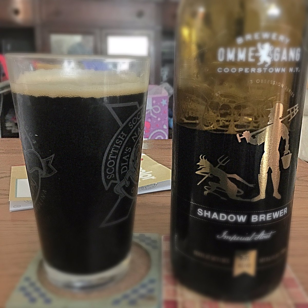 cmull29's tweet photo. @BreweryOmmegang #beerporn #beergasm #shadowbrewer the bottle is awesome, beer is even better https://t.co/us7GtNfv6F