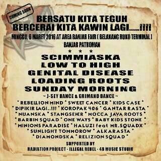 Selamat pagi ! Hari ini kita meliar di area banjar fair. Go punk yourself 👊