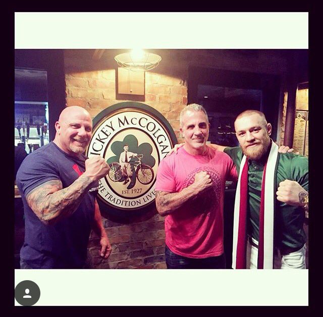 Hsquared33's tweet photo. My cousins hanging with @TheNotoriousMMA at their bar in LA nbd #MickeymcColgans https://t.co/0JwQfgQzr5
